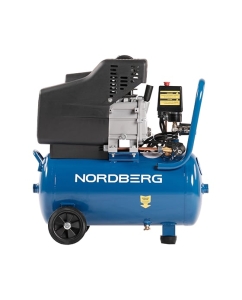 Купить Компрессор поршневой NORDBERG 220 В, ресивер 24 л, 240 л/мин NCE25/241  в E-mobi