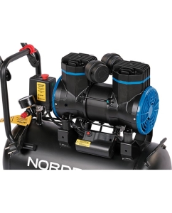 Купить Компрессор безмасляный NORDBERG 220В, ресив. 24л, 250 л/мин NCEO24/250  в E-mobi