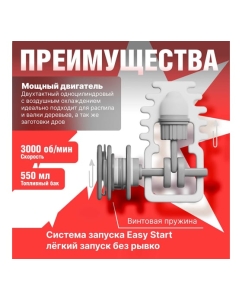 Купить Бензопила ECO CSP-265  в E-mobi