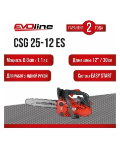 Купить Бензиновая пила Evoline CSG25-12ES  в E-mobi