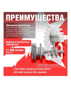 Купить Бензопила ECO CSP-166 шина 40 см (16), 3/8 LP, 1.3 мм, 57 звеньев EC1560-6  в E-mobi