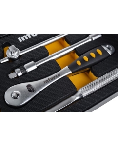 Купить Набор инструментов 18 предметов 1/4" Inforce, Сталь Cr-V, Профессиональный, 06-07-13  в E-mobi