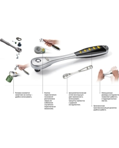 Купить Набор инструментов 18 предметов 1/4" Inforce, Сталь Cr-V, Профессиональный, 06-07-13  в E-mobi