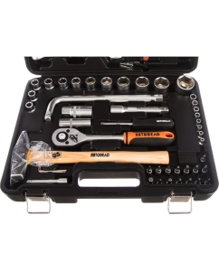 Купить Набор инструмента АвтоDело 1/2" DR 1/4" DR 64 предмета 39860 13418  в E-mobi