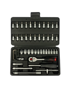 Купить Набор инструмента с 6-ти гранными головками FORCE 1/4 46 предметов 2462  в E-mobi