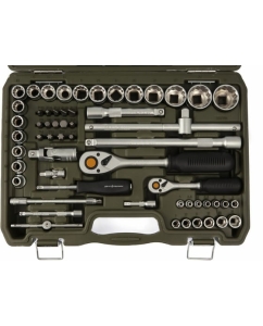 Купить Набор двенадцатигранных головок Дело Техники 1/4", 1/2" с принадлежностями, 94 предмета 622794  в E-mobi