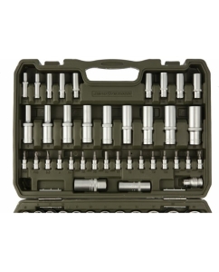 Купить Набор двенадцатигранных головок Дело Техники 1/4", 1/2" с принадлежностями, 94 предмета 622794  в E-mobi