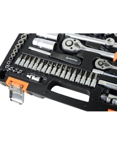 Купить Набор инструментов 1/2, 1/4 дюйма, CrV, пластиковый кейс 82 предмета Вихрь 73/6/7/3  в E-mobi