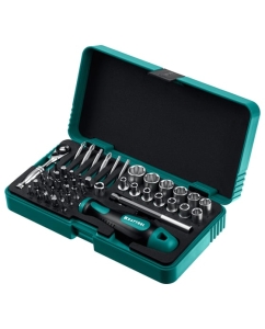 Купить Набор бит и головок с битодержателем и трещоткой KRAFTOOL X-drive 49 шт 25816  в E-mobi