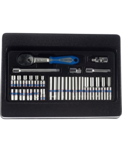 Купить Набор торцевых головок 1/4" с принадлежностями (ложемент, 26 предметов) KING TONY 9-2526MR  в E-mobi