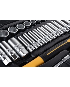 Купить Набор инструментов Inforce 150 предметов 1/2" &amp; 3/8" &amp; 1/4", Сталь Cr-V, Сталь Cr-V, Профессиональный, 06-07-21  в E-mobi