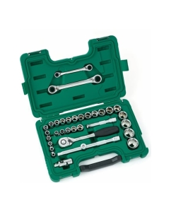 Купить Набор торцевых головок Sata с принадлежностями, 33 предмета 09099  в E-mobi