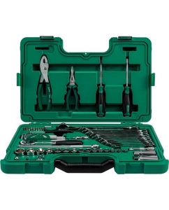 Купить Набор инструментов ключей и торцевых головок для автомеханика 59шт Sata S09509  в E-mobi
