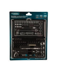 Купить Набор бит и головок торцевых GROSS 1/4", карданный ключ, трещотка, адаптер, S2 37 шт. 11625  в E-mobi