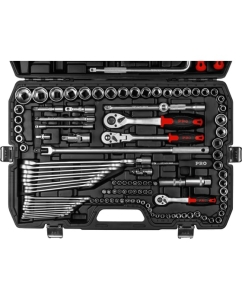 Купить Набор инструментов STARTUL PRO Stuttgart 1/4", 3/8", 1/2" 6 граней, 142 предмета PRO-142S  в E-mobi