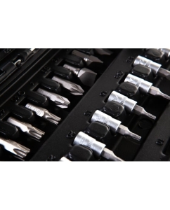 Купить Набор торцевых головок ЭВРИКА 1*4"&amp;1*2", DR, 6-гранный, 108 предметов ER-80108  в E-mobi