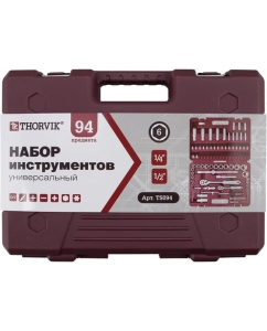 Купить Универсальный набор инструмента THORVIK TS094 1/4, 1/2DR, 94 предмета 054009  в E-mobi
