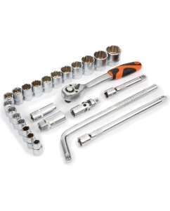 Купить Набор инструмента с трещоткой KENDO 1/2" 26 шт. 90565  в E-mobi