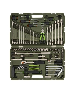 Купить Набор головок Дело Техники двенадцатигранных 1/4", 1/2" с инструментом, 89 предметов 622789  в E-mobi