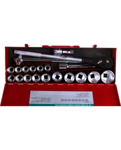 Купить Набор шестигранных торцевых головок 3/4" 19-50мм 21шт JTC-H621M  в E-mobi