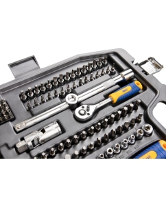 Купить Набор инструмента 1/2 Dr 3/8 Dr и 1/4 Dr 218 предметов KRAFT KT 700684  в E-mobi