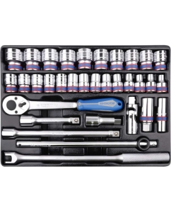 Купить Набор торцевых головок KING TONY 1/2 33 предмета 9-4333MR03  в E-mobi