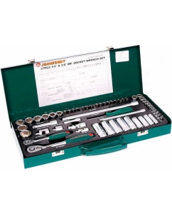 Купить Набор стандартных и глубоких торцевых головок 1/4" и 3/8"DR 4-24 мм Jonnesway S04H3157S  в E-mobi