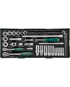 Купить Набор стандартных и глубоких торцевых головок 1/4" и 3/8"DR 4-24 мм Jonnesway S04H3157S  в E-mobi