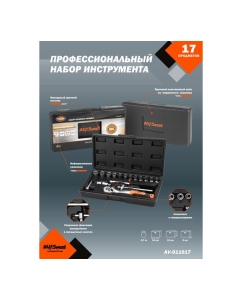 Купить Профессиональный набор инструментов 17 предметов AV Steel AV-011017  в E-mobi