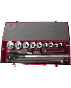 Купить Набор торцевых 6-гранных головок 3/4", 22-50 мм, 15 предметов JTC H615M  в E-mobi