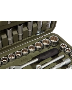 Купить Набор двенадцатигранных головок с принадлежностями Дело Техники 1/4", 1/2" 108 предметов 622808  в E-mobi