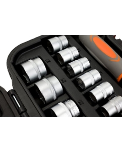 Купить Набор инструментов STHOR 3/8 22 предмета пластиковый кейс 58661  в E-mobi