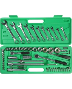 Купить Набор инструментов в кейсе TUNDRA универсальный, 1/2" и 1/4", 66 предметов 881867  в E-mobi