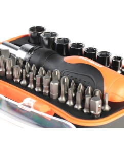 Купить Отвертка-трещотка с битами и торцевыми головками PATRIOT SPS-46 46 предметов Patriot (1165) 350003304  в E-mobi