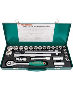 Купить Набор торцевых головок 25 предметов 1/2" DR (10-32 мм) Jonnesway S04H4125S  в E-mobi