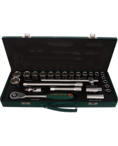 Купить Набор торцевых головок 25 предметов 1/2" DR (10-32 мм) Jonnesway S04H4125S  в E-mobi