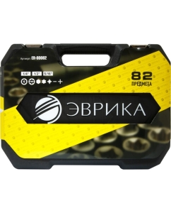 Купить Набор инструмента ЭВРИКА 1*4"&amp;1*2", DR, 6-гранный, 82 предмета ER-80082  в E-mobi