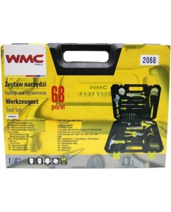 Купить Набор инструментов с шуруповертом WMC Tools 68пр, 1/4&amp;#39;&amp;#39;, 6гр, 5-13мм WMC-2068(48158)  в E-mobi