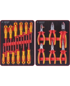 Купить Набор инструментов KING TONY HIGH VOLTAGE для тележки, 6 ложементов, 117 предметов 932-117VEMRVD  в E-mobi