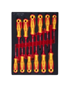 Купить Набор инструментов KING TONY HIGH VOLTAGE для тележки, 6 ложементов, 117 предметов 932-117VEMRVD  в E-mobi