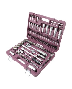 Купить Универсальный набор инструмента THORVIK TS108/12 1/4, 1/2DR с торцевыми 12-гранными головками, 108 предметов 054013  в E-mobi