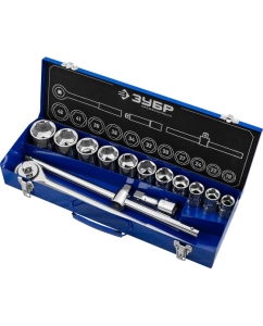 Купить Набор 14 предметов ЗУБР "ПРОФЕССИОНАЛ": 3/4", 27660-H14  в E-mobi