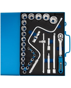 Купить Набор торцевых 12-гранных головок 1/2" NORGAU  29 предметов с аксессуарами ND1929-S836 063792029  в E-mobi