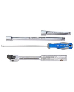 Купить Набор ударных головок 1/2" и торцевых головок 1/4" с принадлежностями, ложемент, 40 предметов KING TONY 9-7540MR  в E-mobi