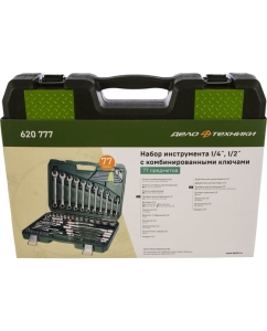 Купить Набор инструмента 1/2, 1/4 77 предметов ДТ/4 Дело Техники 620777  в E-mobi