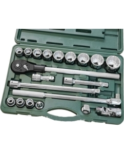 Купить Набор торцовых головок для крупногабаритной техники KRAFTOOL Truck 20 20 предм. (3/4") 27895-H20 27895-H20_z01  в E-mobi