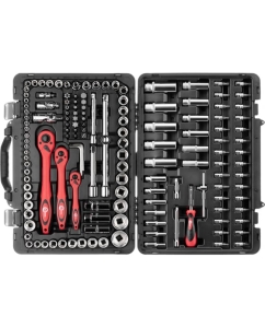 Купить Профессиональный набор инструментов INTERTOOL 1/4 и 3/8 и 1/2, 151 шт., Cr-V ET-7151  в E-mobi