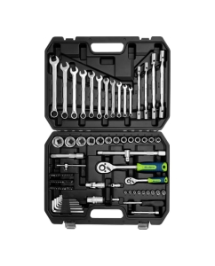 Купить Набор инструментов СИБРТЕХ 1/2", 1/4", пластиковый кейс 89 предметов 13396  в E-mobi