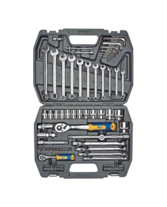 Купить Набор инструмента 1/2 Dr и 1/4 Dr 77 предметов KRAFT KT 700304  в E-mobi