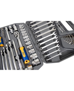 Купить Набор инструмента 1/2 Dr и 1/4 Dr 77 предметов KRAFT KT 700304  в E-mobi